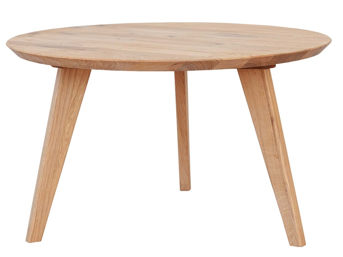 Drewniany okrągły stolik 90 cm Basic