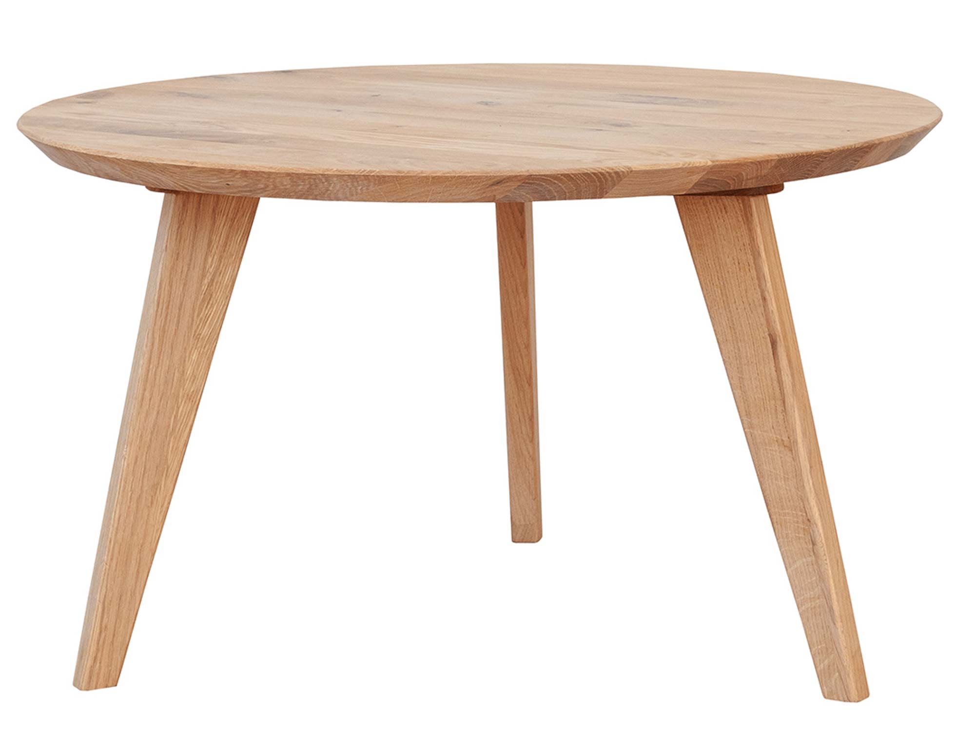 Stolik okrągły z drewna 70 cm KARNE