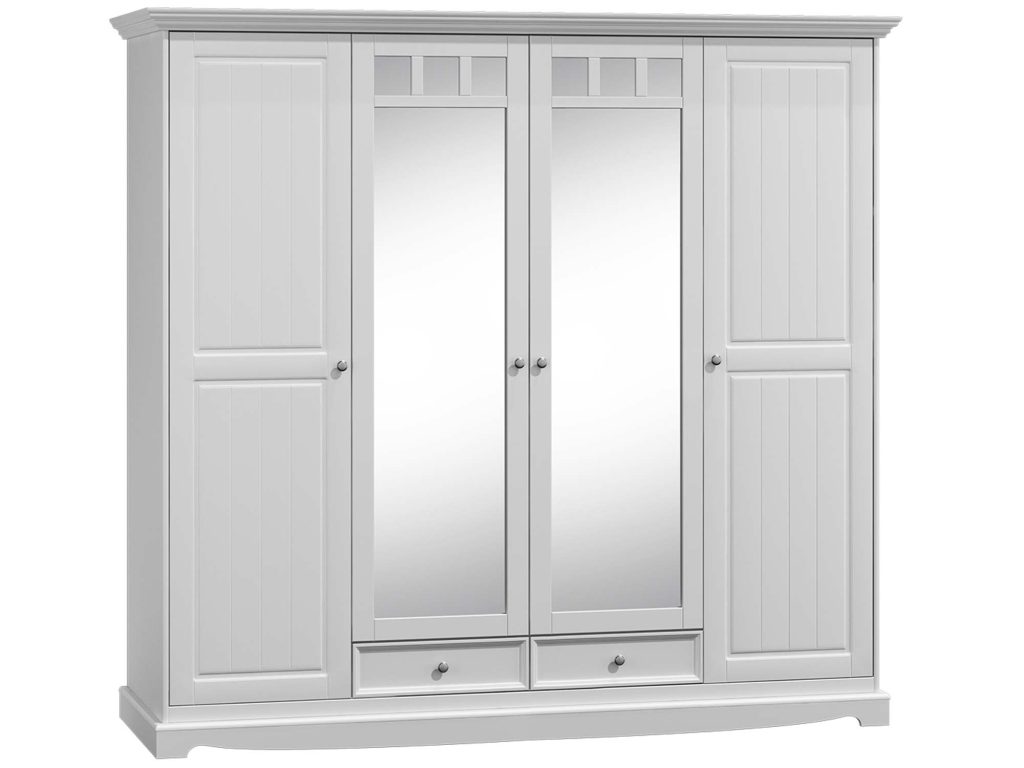 Czterodrzwiowa szafa drewniana INGRID