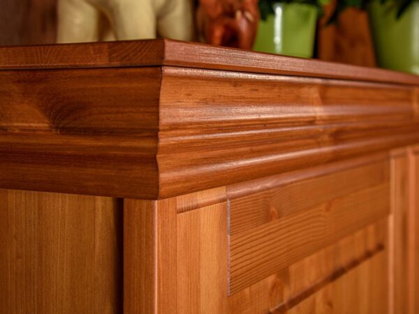 Sosnowa szafa dwudrzwiowa z szufladami sosna wieniec ANADI