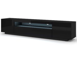 Miniaturka 4 - Szafka RTV 200 led czarny KISMET
