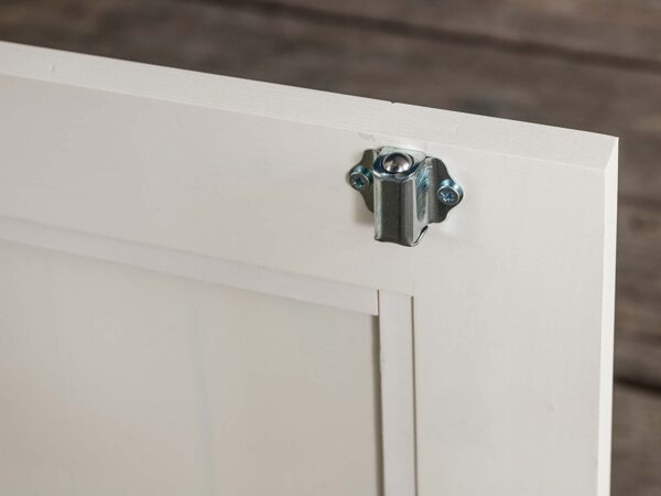 Biała szafka na buty do przedpokoju detale INGRID