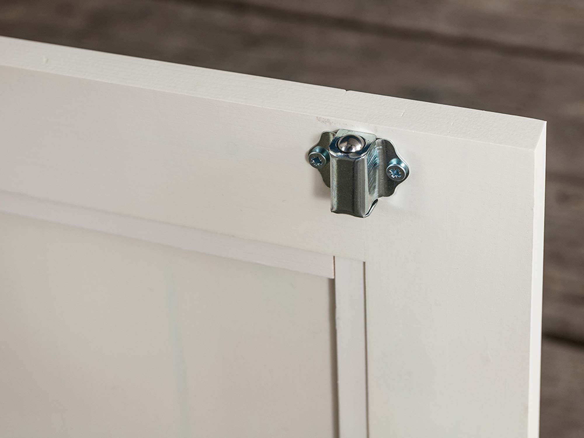 Biała szafka na buty do przedpokoju detale INGRID