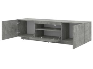 Miniatura 8 - Stojací TV skříňka 150 beton otevřená KISMET