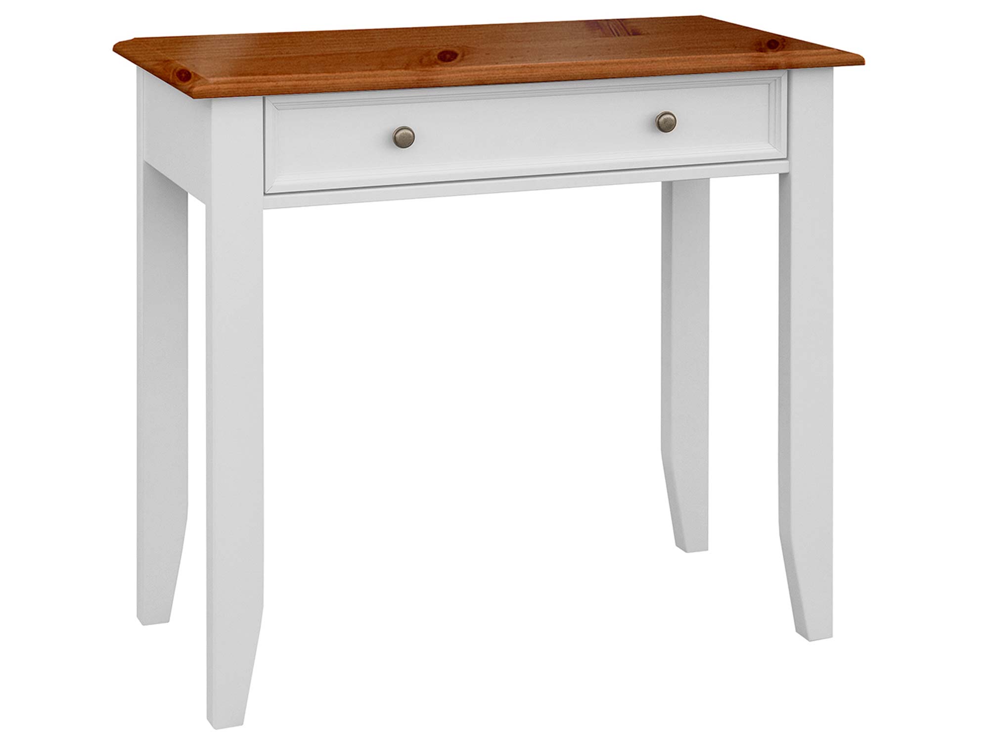 Drewniana toaletka aranżacja biały dąb INGRID