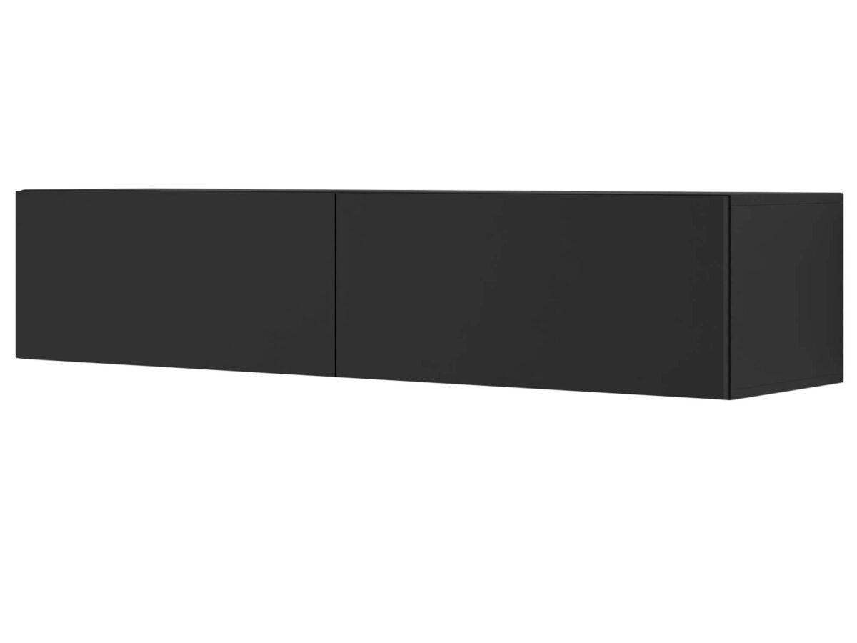 Hängender TV-Schrank 140 cm Schwarz AMIRA