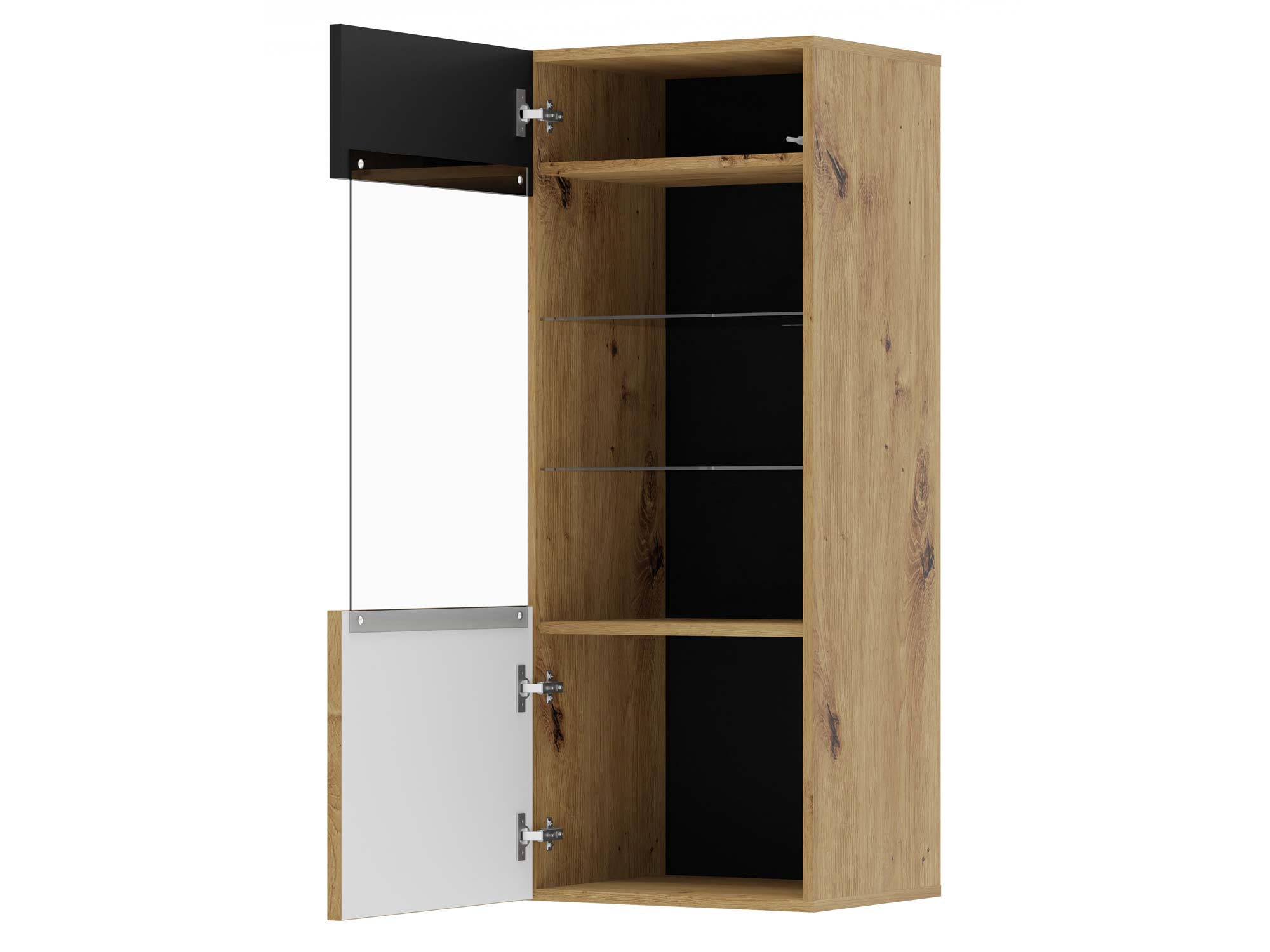 Wisząca witryna do salonu otwarta MERVE Wisząca witryna do salonu otwarta MERVE