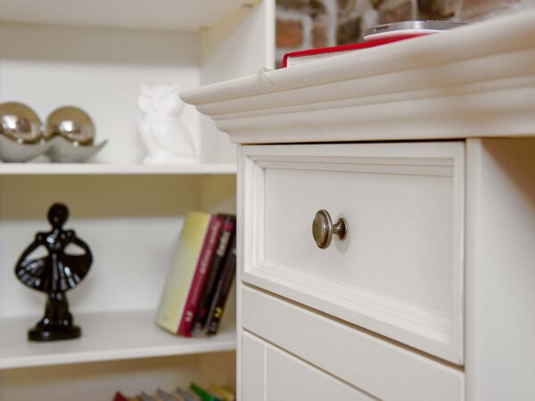 Biurko drewniane podwójne szuflada INGRID