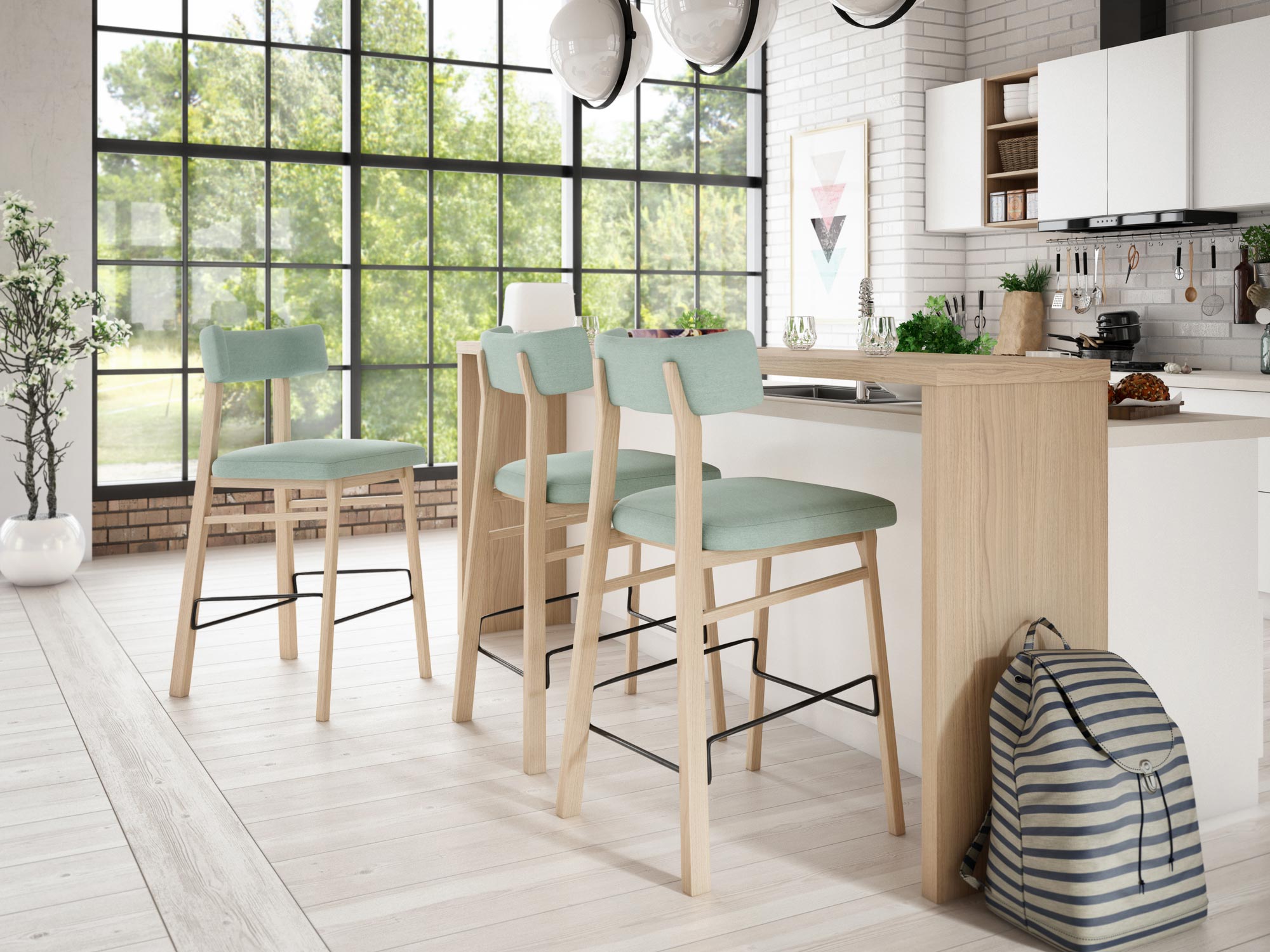 Hoker tapicerowany w aranżacji SYBIL Hoker tapicerowany w aranżacji SYBIL