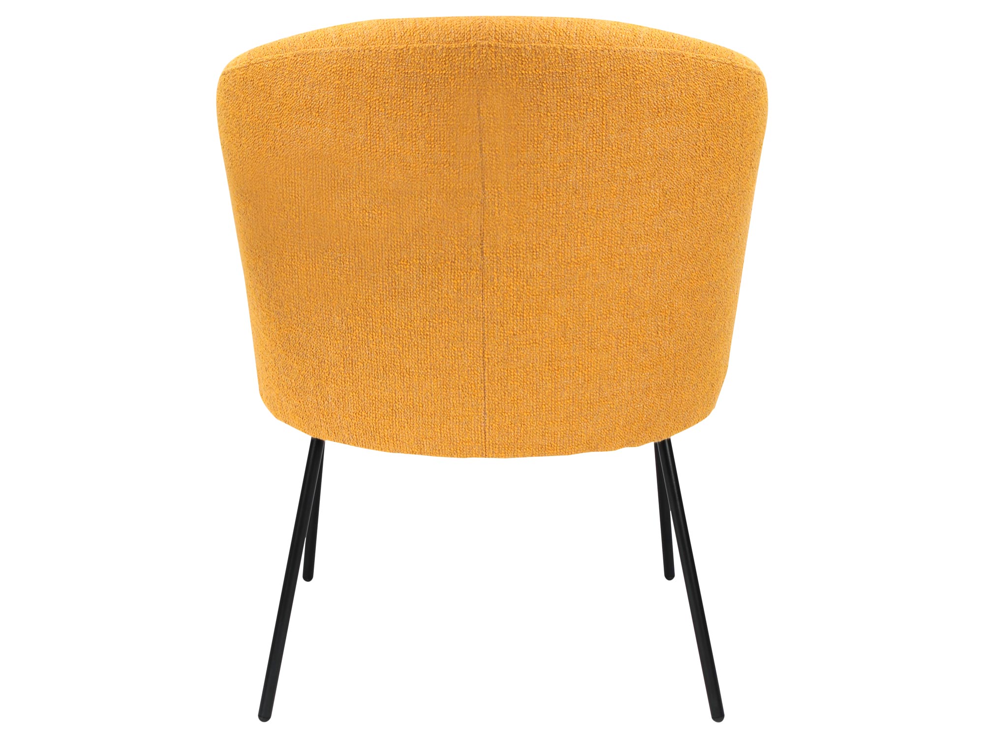 Fotel tapicerowany pomarańczowy tył LOMA 2