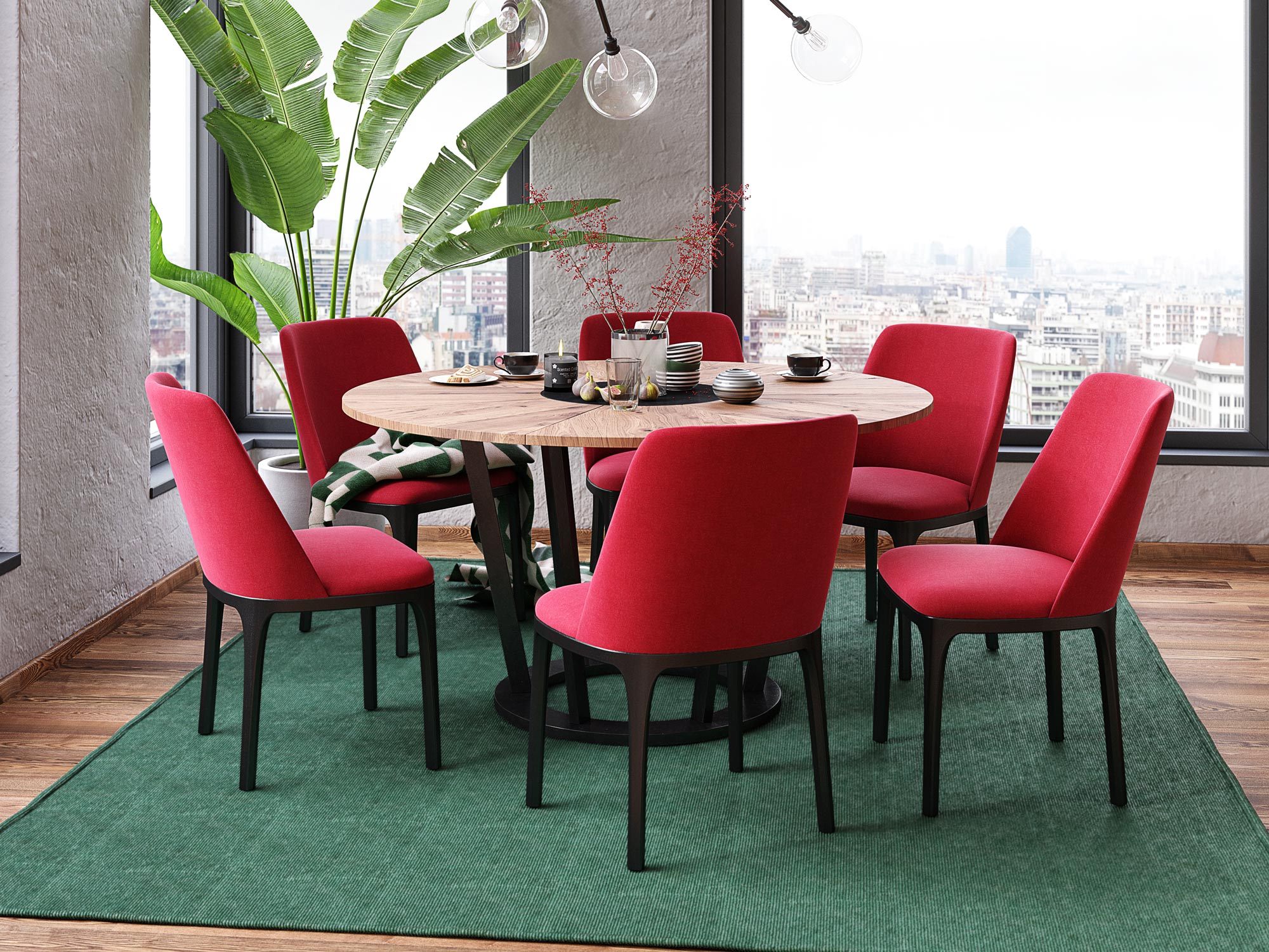 Aranżacja krzesła jadalnia HATTIE