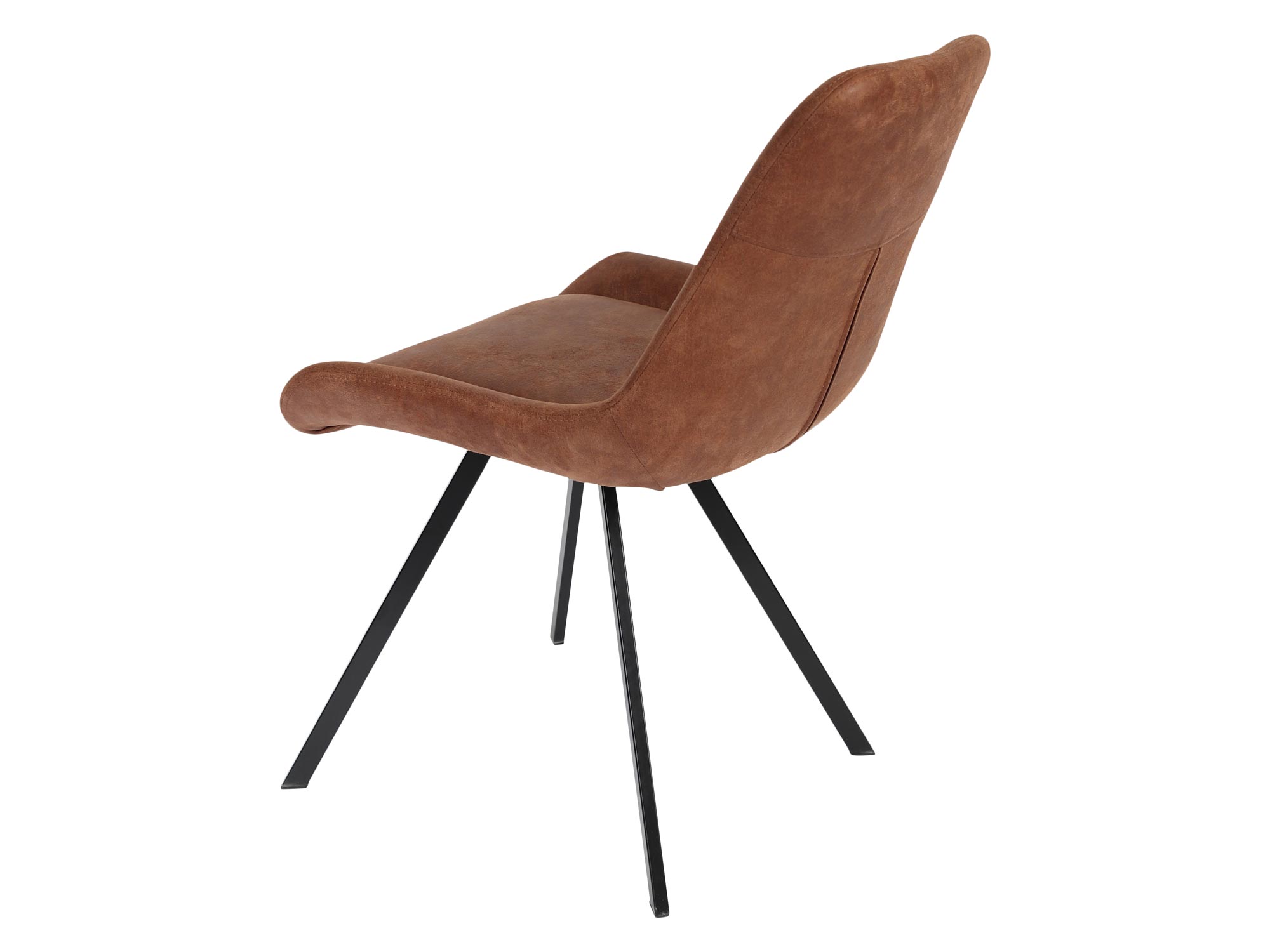 Krzesło tapicerowane brązowe FLORA