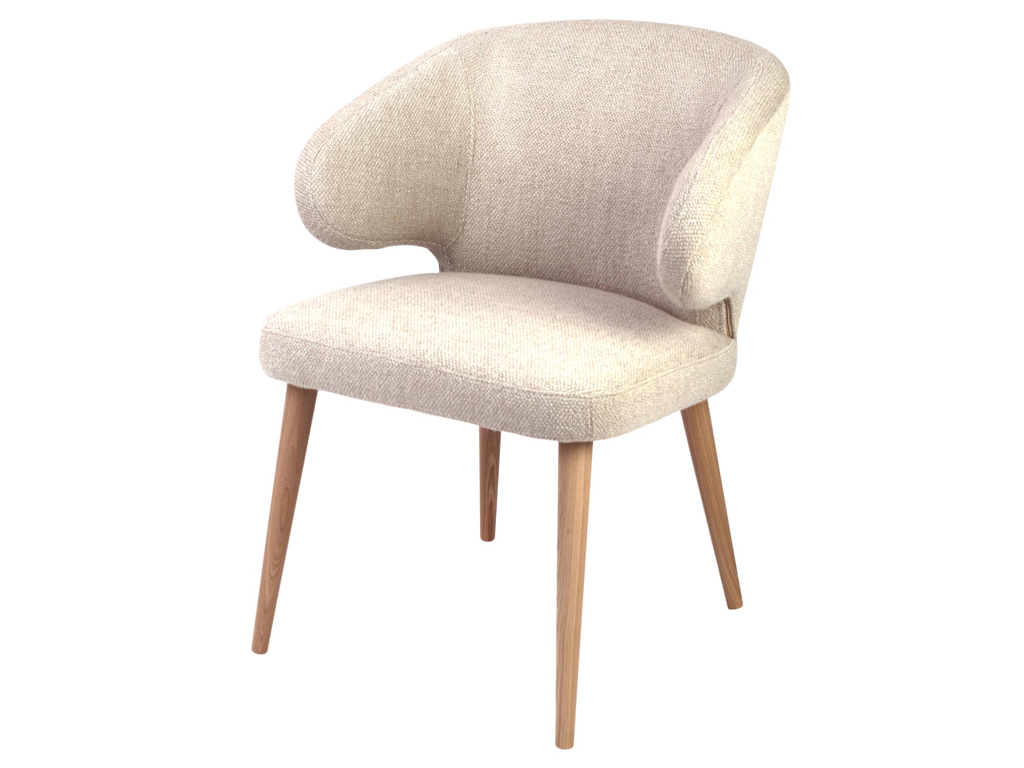 Krzesło beżowe LESLIE