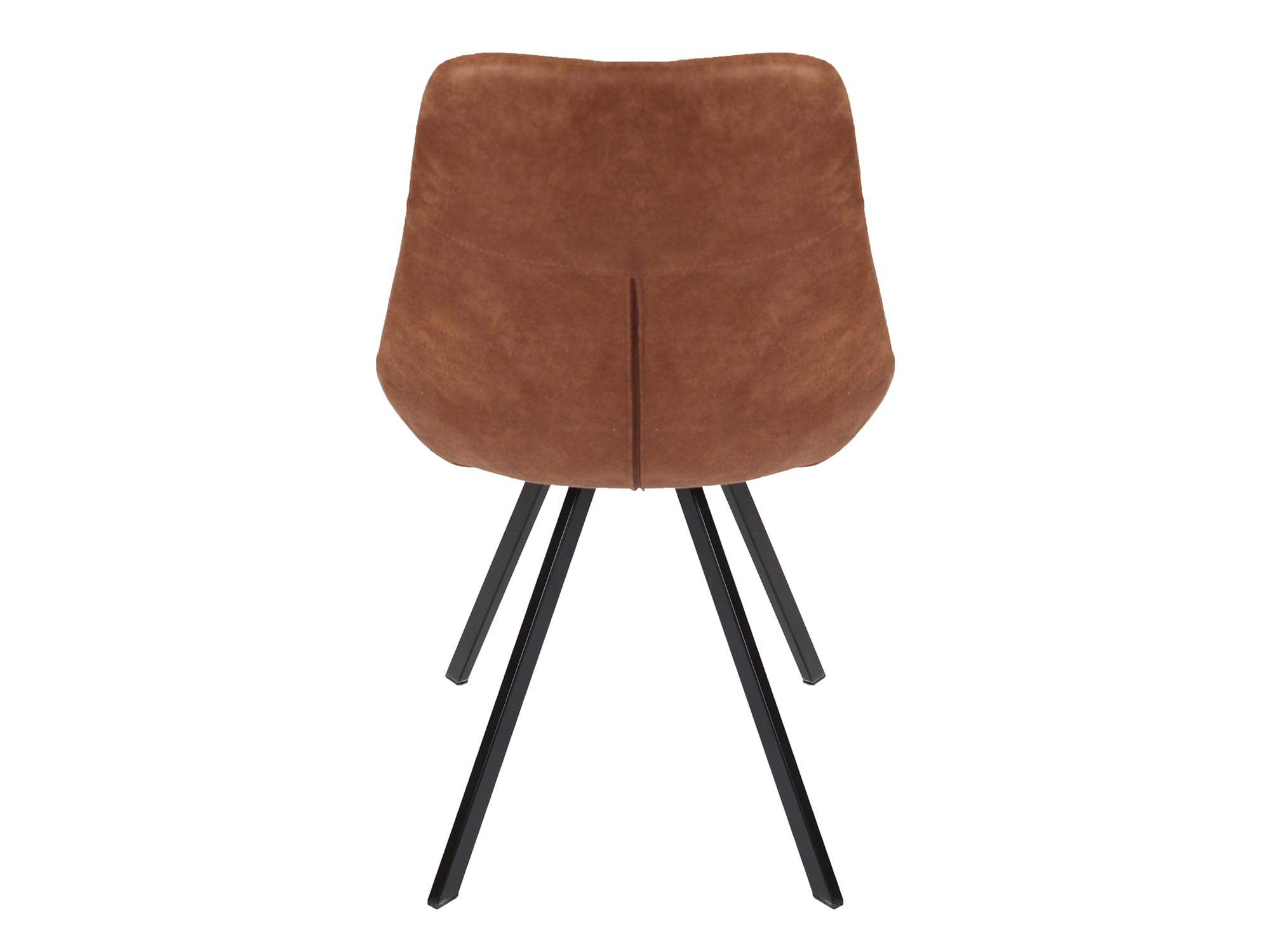 Krzesło tapicerowane brązowe tył FLORA