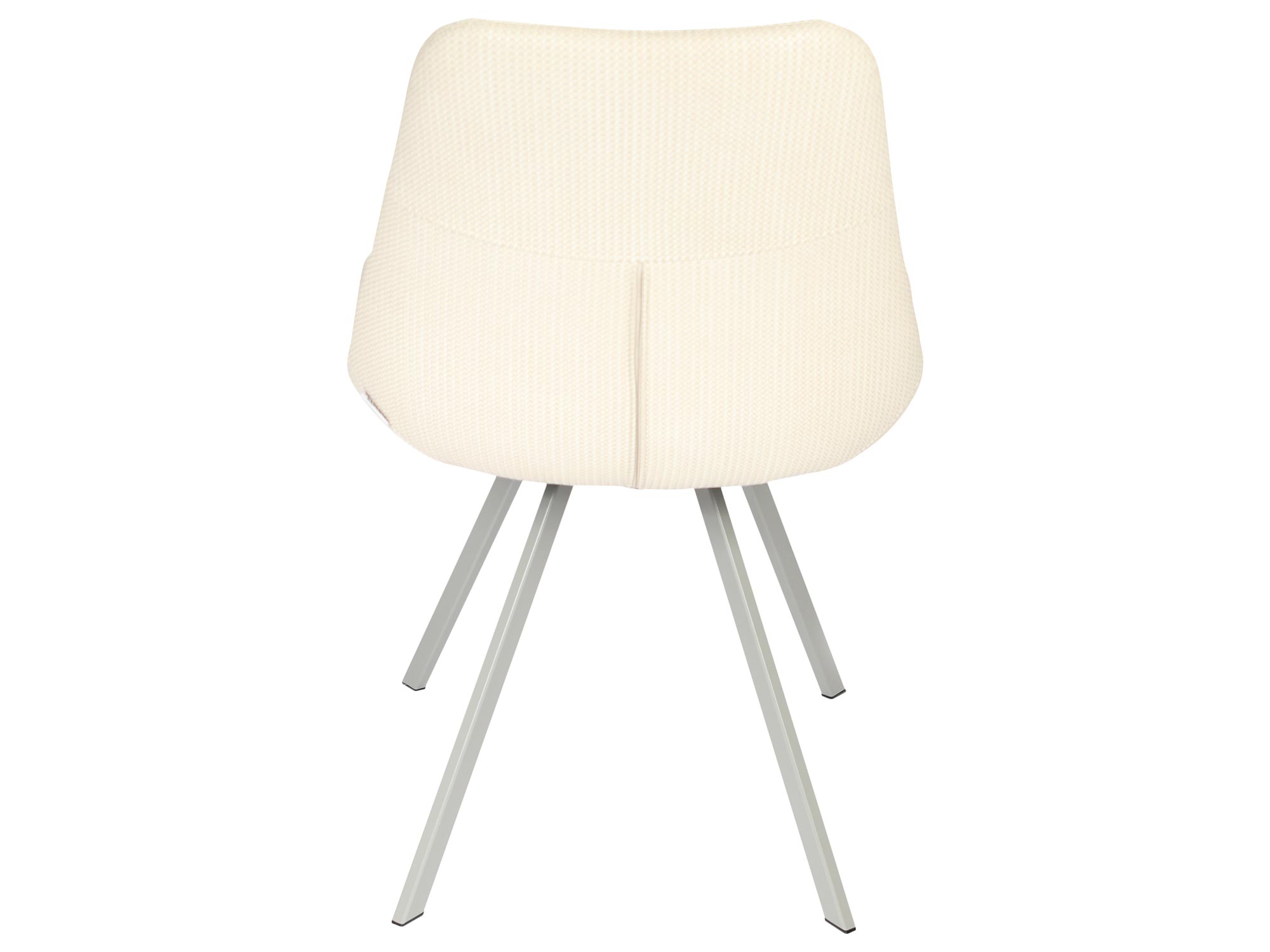 Krzesło tapicerowane ecru tył ERIN