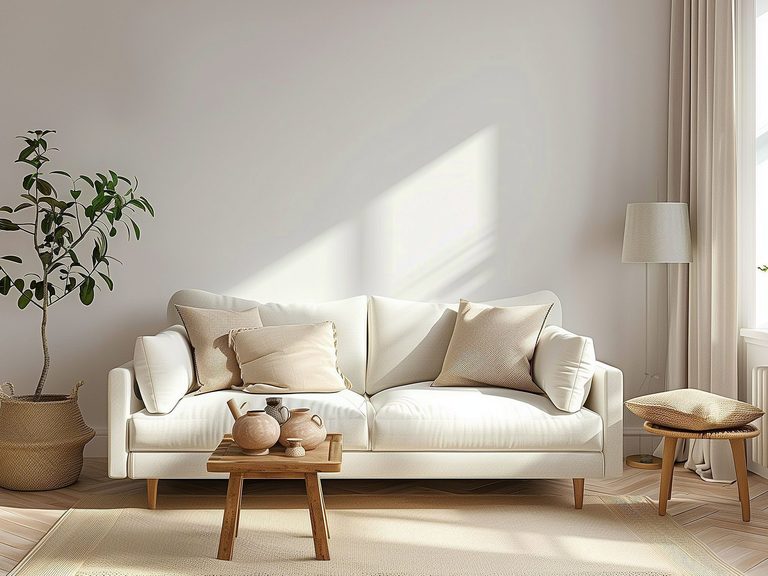 Kanapa w stylu skandynawskim