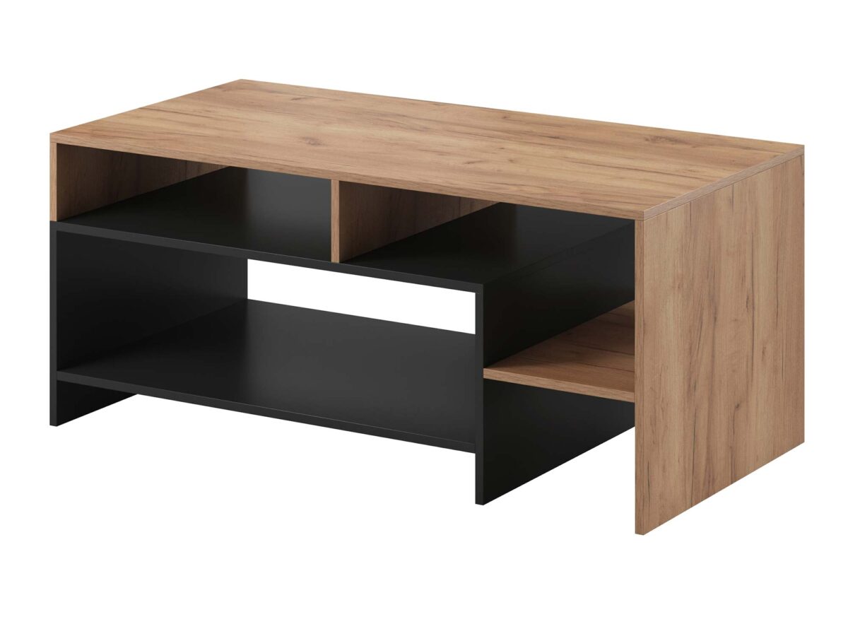 Minimalistischer Couchtisch mit praktischen Ablagen AURORA