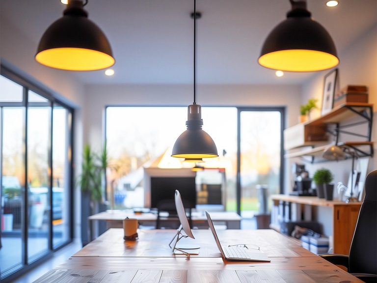 Lampy sufitowe w ciepłym tonacjach