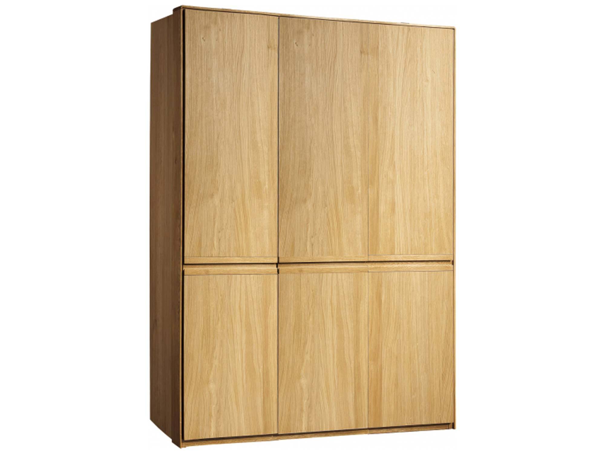 Nowoczesna szafa z naturalnego dębu z trzema drzwiami
