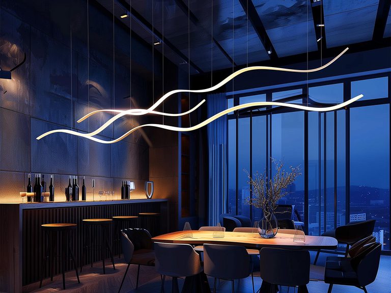 Geometryczna lampa sufitowa LED