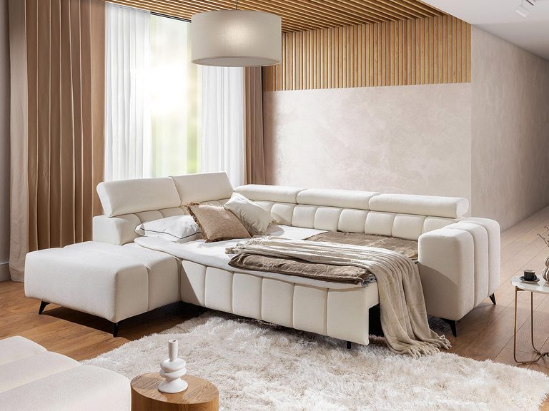 Mały narożnik z funkcją spania