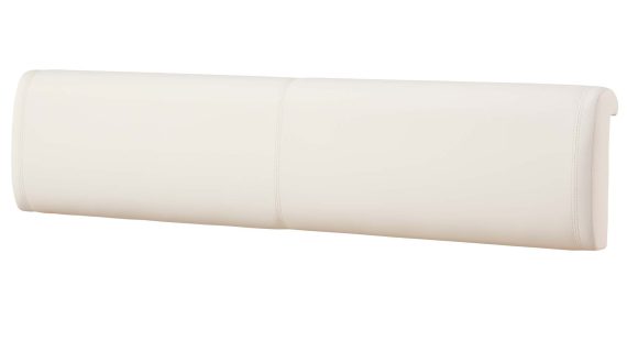 Miniaturka 4 - Tylna strona zagłówka w beżowej tapicerce z przeszyciami