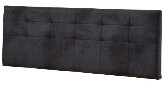 Miniaturka 7 - Ciemnoszary zagłówek tapicerowany z dekoracyjnymi przeszyciami