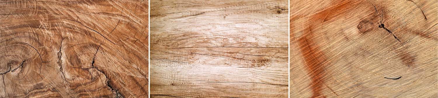 Zbliżenie na strukturę drewna dębowego z naturalnym rysunkiem