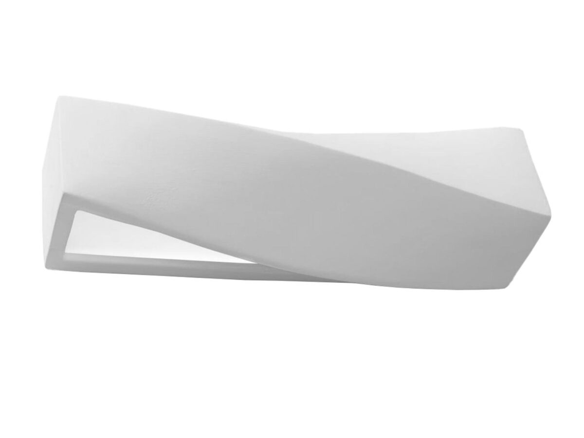 Design Wandleuchte rechteckig mit Wellenmuster SHINE