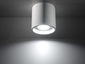 Miniaturka 14 - Minimalistyczne białe lampy wiszące LED nad wyspą w jadalni