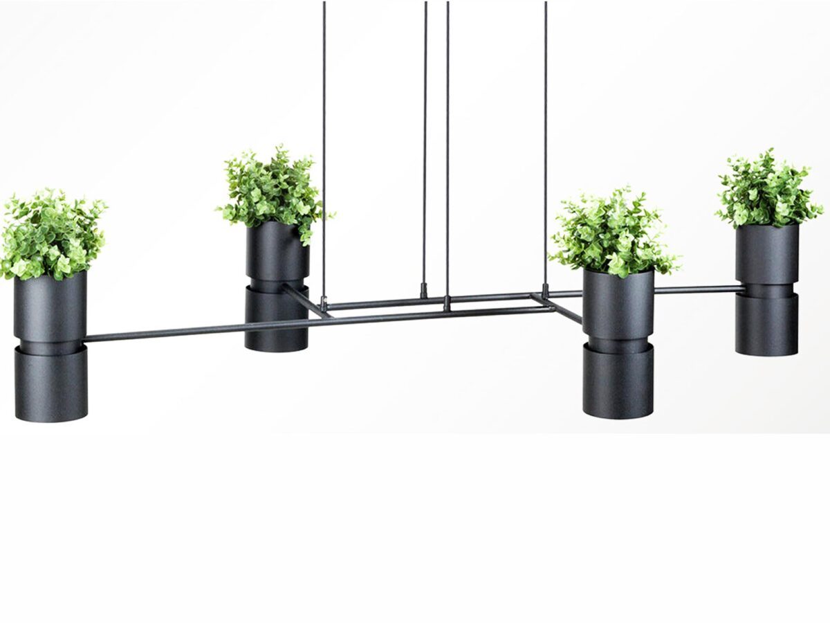 Elegante schwarze Pendelleuchte 62 cm KALINDA