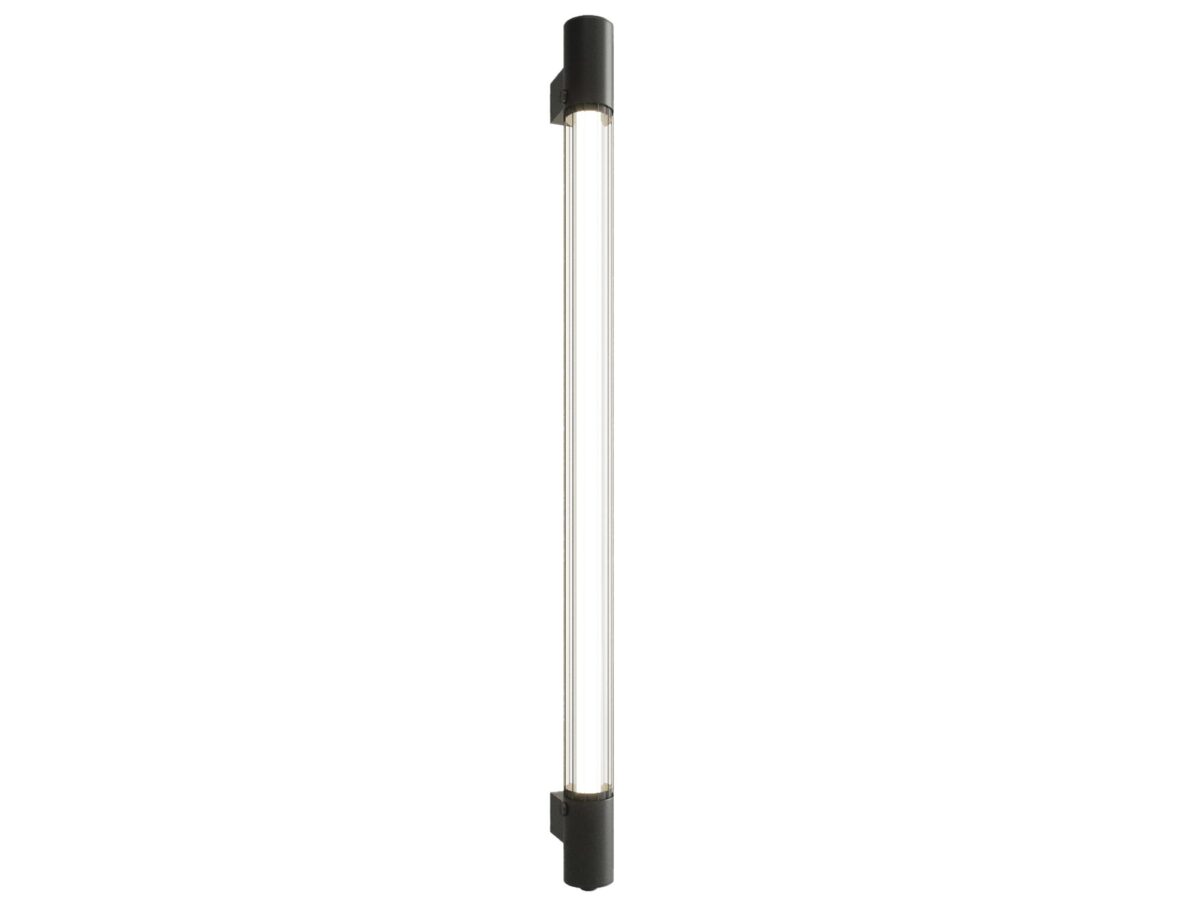 Industrielle Wandleuchte aus schwarzem Stahl 8 cm VIBRANT
