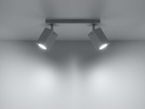 Miniatura 2 - Bílý reflektor LED stropní se dvěma regulowanymi hlavicemi