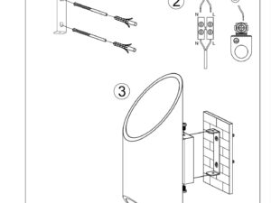Miniatura 10 - Návod k montáži kinkieta dwukierunkowego ze schematem instalace