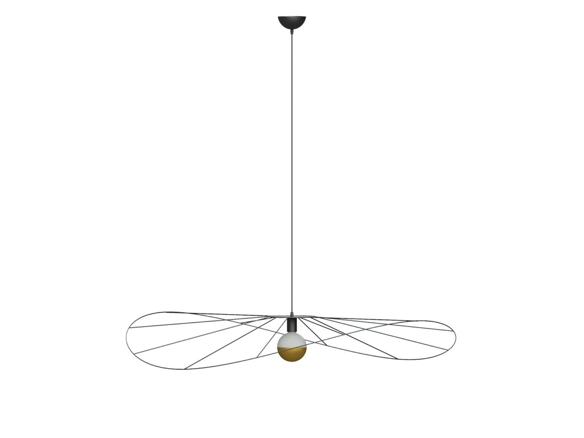 Schwarze asymmetrische Pendelleuchte 70 cm TITANIA 70