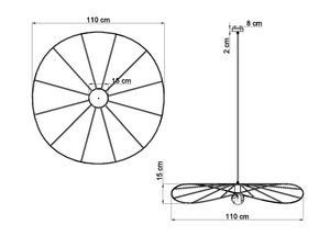 Miniaturka 5 - Lampa sufitowa, geometryczny design, nowoczesne oświetlenie do wnętrz