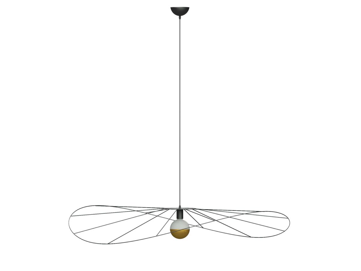 Moderne asymmetrische schwarze Pendelleuchte 110 cm TITANIA 110