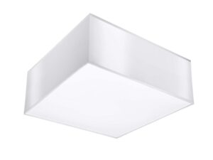 Miniaturka 5 - Plafon sufitowy biały kwadratowy z białym dyfuzorem LED