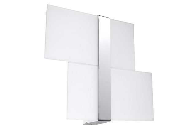 Schwarzer LED-Wandleuchter mit rechteckiger Fassung, Loft-Stil