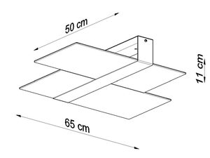 Miniatura 6 - Stropní LED svítidlo se světelnými panely v minimalistickém stylu