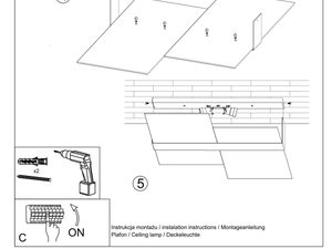 Miniatura 7 - Stropní LED svítidlo se světelnými panely v minimalistickém stylu