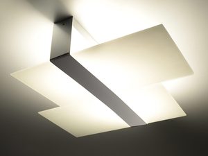 Miniatura 5 - Designový stropní svítidlo LED z teplým světlem a bílými panelami