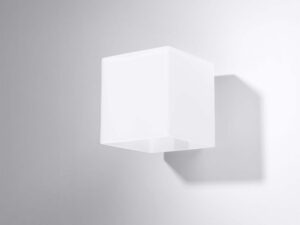 Miniatura 1 - Minimalistický bílý LED nástěnné svítidlo ve tvaru kvádru
