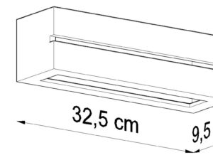 Miniaturka 7 - Schemat oświetlenia ściennego z dwoma strefami światła – 32,5 cm