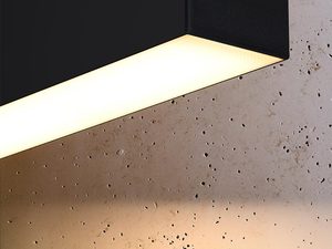 Miniaturka 11 - Lampa LED wisząca, czarny panel, nowoczesny design do biura