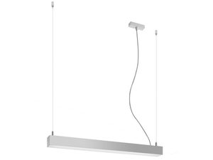 Miniaturka 14 - Nowoczesna lampa wisząca LED, biały korpus, prostokątny design