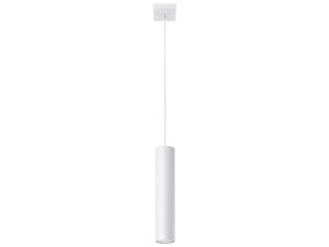 Miniaturka 1 - Lampa wisząca biała tuba cylindryczna minimalistyczna