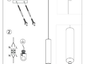 Miniaturka 14 - Instrukcja montażu lampy wiszącej tuba cylindrycznej
