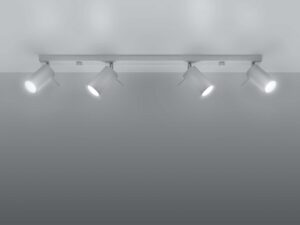 Miniaturka 3 - Listwa sufitowa biała cztery reflektory z oświetleniem LED