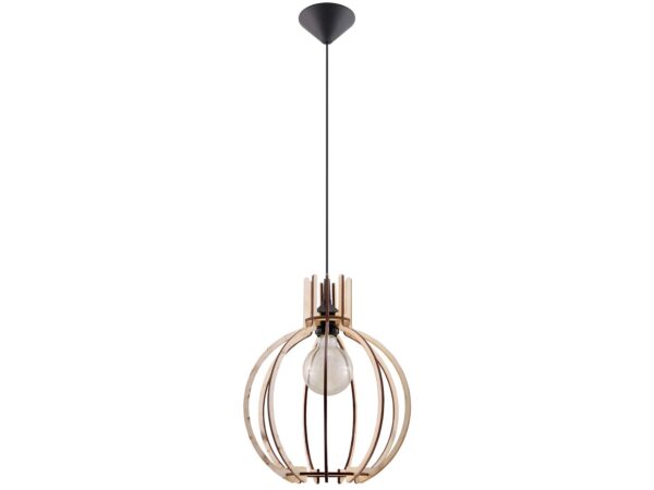 Lampa wisząca z drucianym kloszem – styl retro